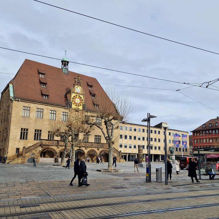 Symbolfoto. Marktplatz und Rathaus von Heilbronn. (Foto: SWR, Jürgen Härpfer)